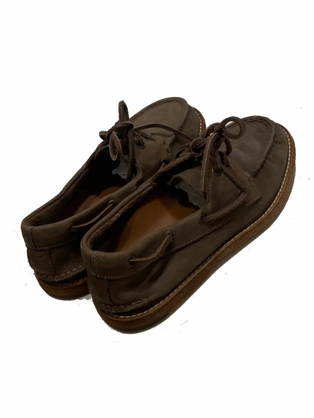 Sperry + colbo Dark Brown Leather Boat Shoes